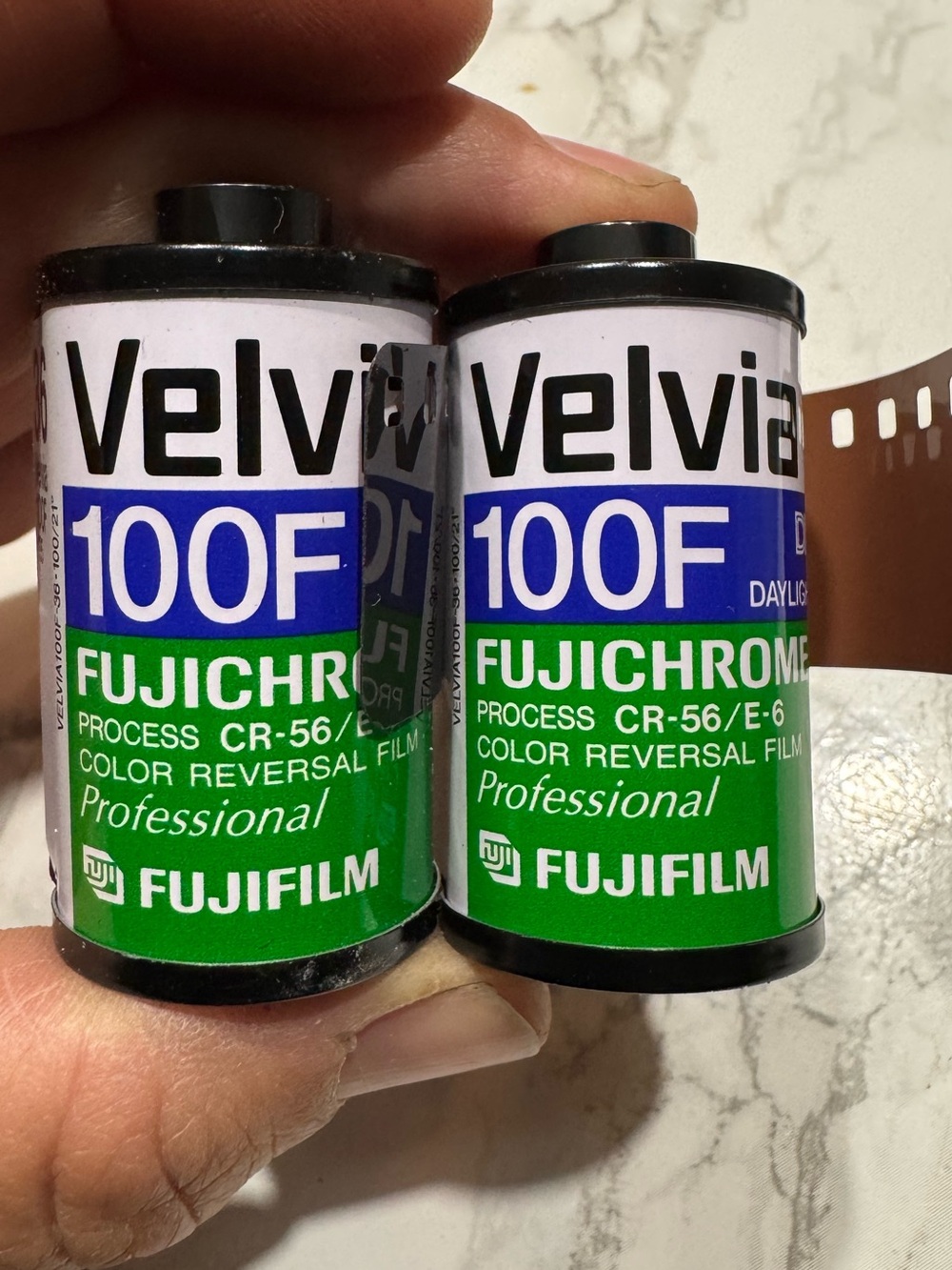 Two rolls Professional Fujifilm Velvia 100F 35mm Slide Film - EXPIRED